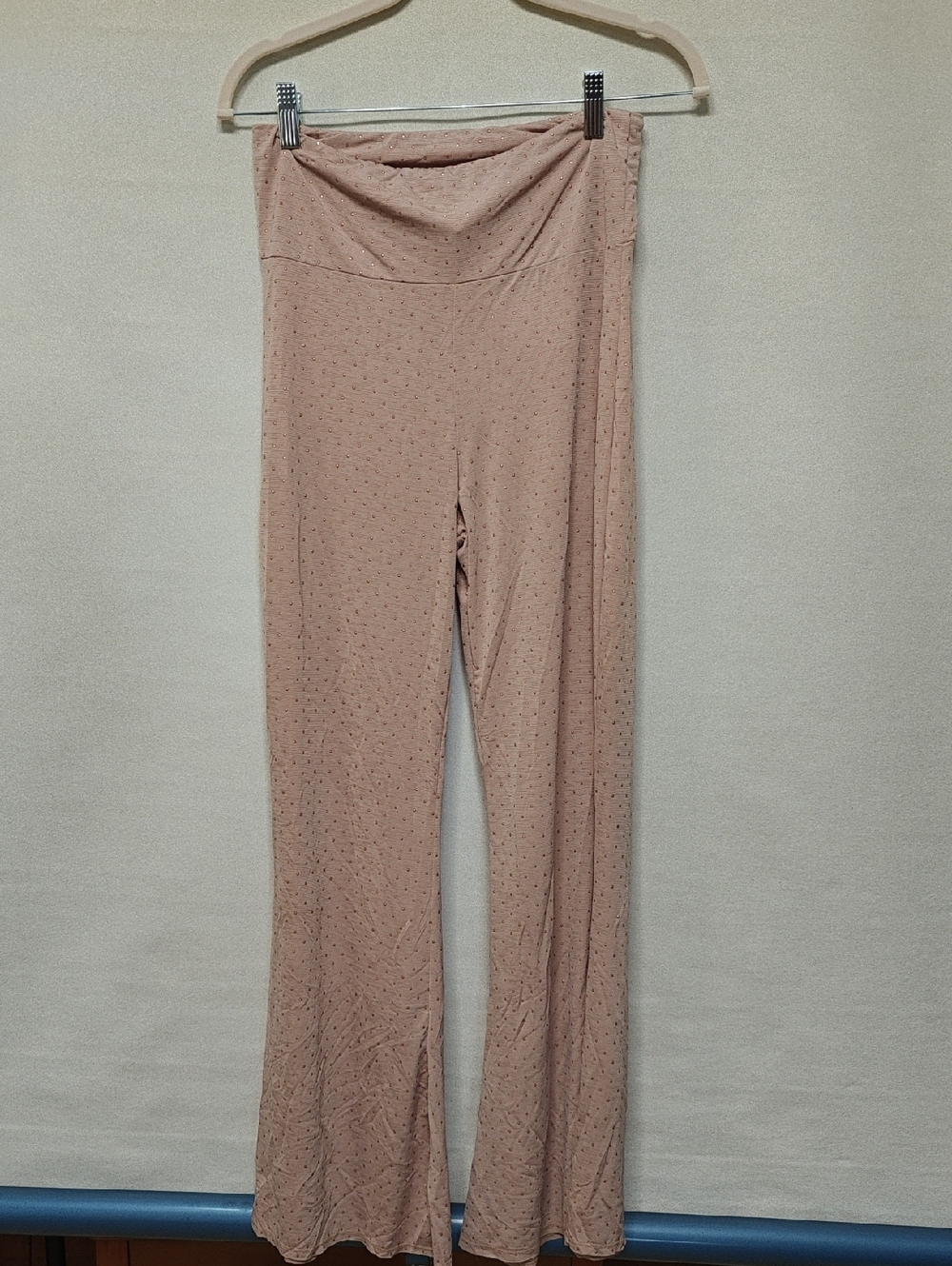 Sew In Love Blush Pink Flared Lounge Pants, Size Small